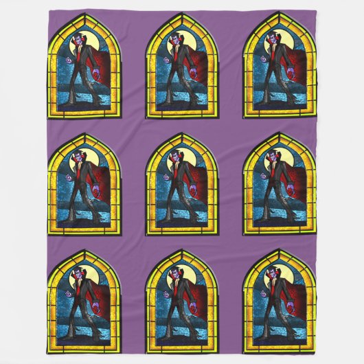 Glas in lood Vampire Fleece Deken (Voorkant)