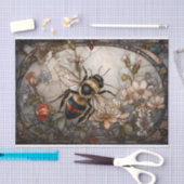 Glas in lood van bijen tissuepapier (Craft)