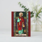 Glas in lood van de Heilige Paul (Paul de Apostle) Briefkaart (Staand voorkant)