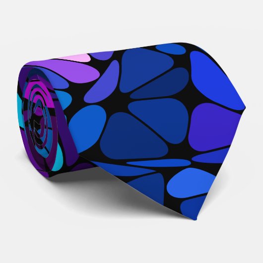 Glas in lood van de kerk stropdas (Opgerold)