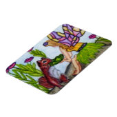 Glas in lood van de velg van bladeren van de eekho magneet (Linkerzijde)