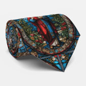 Glas in lood van Jezus in de Tuin van Gethsemane Stropdas (Opgerold)