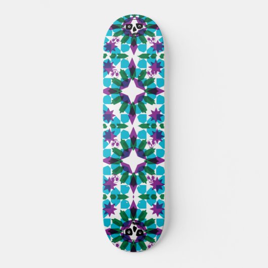 Glas in lood van Keren Richter Skateboard (Voorkant)