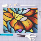 Glas in lood van leder tissuepapier (Craft)