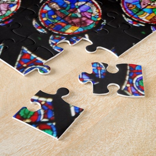Glas in lood van Notre Dame Legpuzzel (Zijkant)