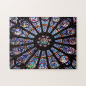 Glas in lood van Notre Dame Legpuzzel (Horizontaal)