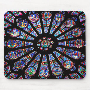 Glas in lood van Notre Dame Muismat