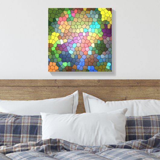 Glas in lood van Shirley Taylor Canvas Afdruk (Insitu (Slaapkamer))