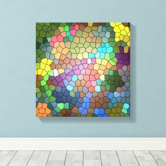 Glas in lood van Shirley Taylor Canvas Afdruk (Insitu (Houten vloer))