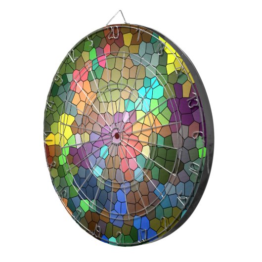 Glas in lood van Shirley Taylor Dartbord (Voorkant Rechts)