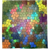 Glas in lood van Shirley Taylor Douchegordijn (Voorkant)