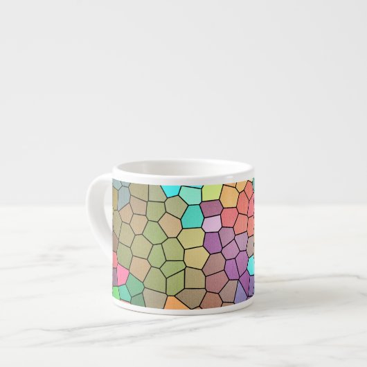 Glas in lood van Shirley Taylor Espresso Kop (Links)