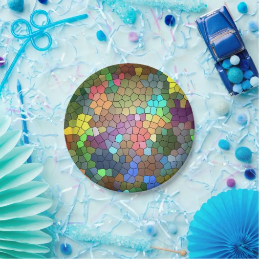 Glas in lood van Shirley Taylor Papieren Bordje (Feest)