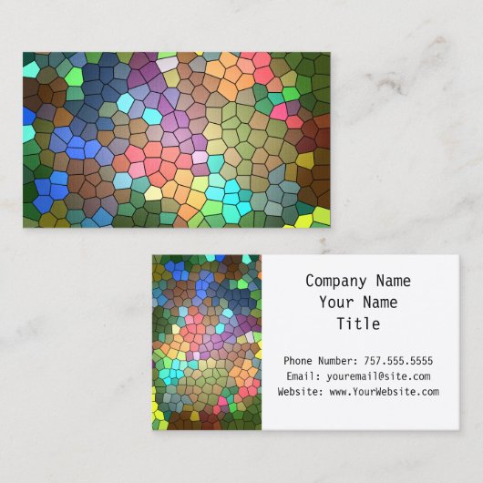 Glas in lood van Shirley Taylor Visitekaartje (Voorkant / Achterkant)