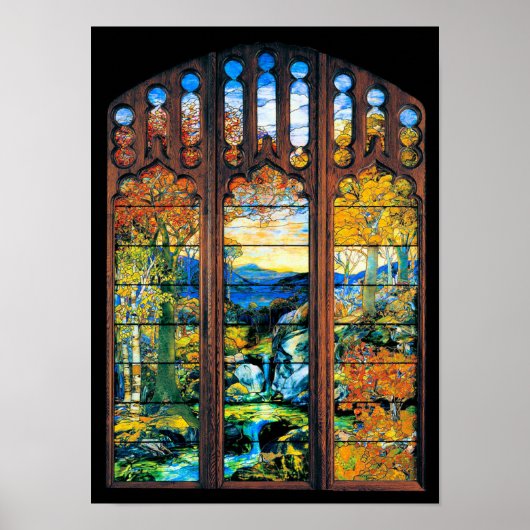 Glas in lood van Tiffany Poster (Voorkant)