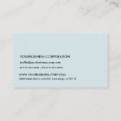  Glas in lood van Tiffany Wisteria Floral Art Visitekaartje (Achterkant)