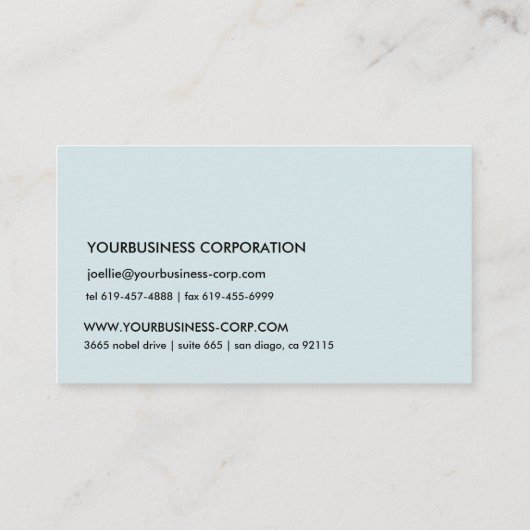  Glas in lood van Tiffany Wisteria Floral Art Visitekaartje (Achterkant)