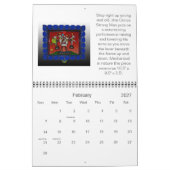 Glas in lood van uniek glas 2011 kalender (Feb 2027)