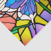 Glas in lood van vlinder Tissuepapier (Detail)