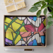 Glas in lood van vlinder Tissuepapier (Geschenk)