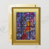 Glas in lood venster briefkaart (Voorkant / Achterkant)