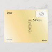 Glas in lood venster briefkaart (Achterkant)