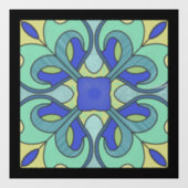 Glas in lood Venster Decal Aqua One (Vel)