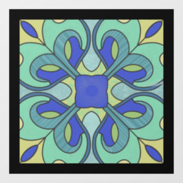 Glas in lood Venster Decal Aqua One