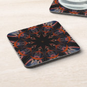 Glas in lood Venster Kaleidoscoop 12 Onderzetter (Linkerzijde)