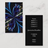 Glas in lood Venster Kaleidoscoop 9 Visitekaartje (Voorkant / Achterkant)