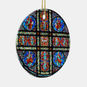 Glas in lood venster keramisch ornament (Rechts)