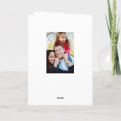 Glas in lood venster Kerstmis Geboorte Feestdagen Kaart (Achterkant)