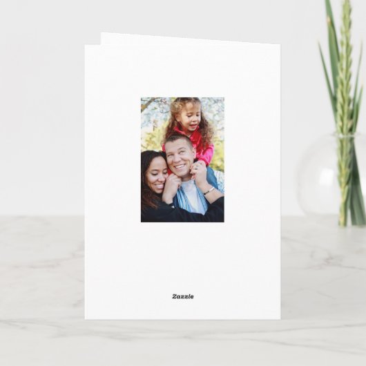 Glas in lood venster Kerstmis Geboorte Feestdagen Kaart (Achterkant)