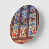 Glas in lood venster ronde klok (Hoek)