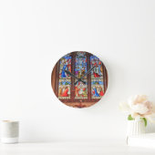 Glas in lood venster ronde klok (Huis)