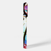 Glas in lood venster roze blauw groen Case-Mate iPhone case (Achterkant / Rechts)