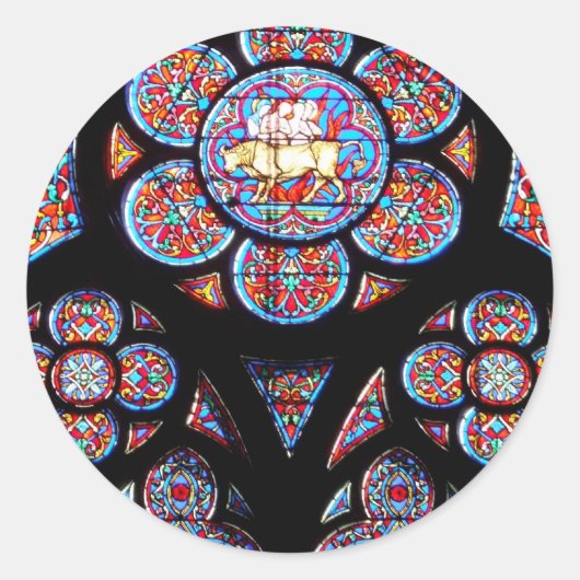 Glas in lood Venster Sticker (Voorkant)