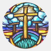 Glas in lood Venster Stickers (Voorkant)