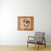 Glas in lood venster van Alphonse Mucha Wandkleed (In Situ (horizontaal))