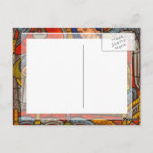 Glas in lood Venster van Chartres Cathedraal Briefkaart (Achterkant)