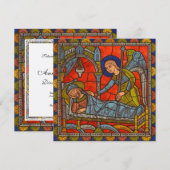 Glas in lood Venster van Chartres Cathedraal Kaart (Voorkant / Achterkant)