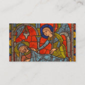 Glas in lood Venster van Chartres Cathedraal Visitekaartje (Achterkant)