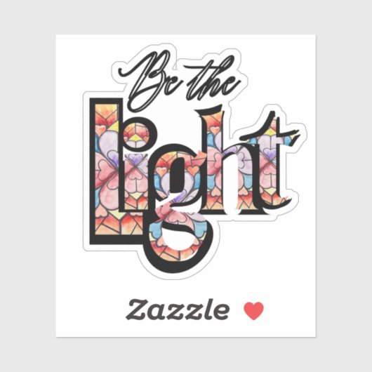 Glas in lood Venster Waterverf Veelkleurig Sticker (Vel)