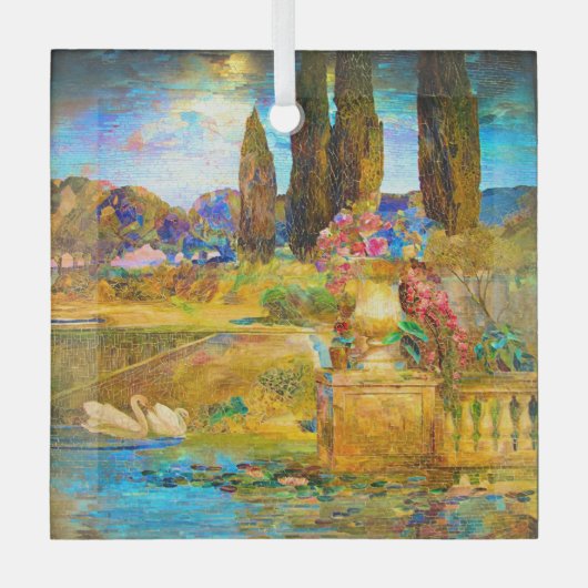 Glas in lood-vensteroversteeksels voor Tiffany Glas Ornament (Voorkant)