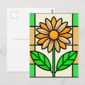 Glas in lood ventilator briefkaart (Voorkant / Achterkant)