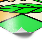 Glas in lood ventilator foto afdruk (Hoek)