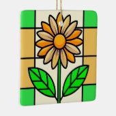 Glas in lood ventilator keramisch ornament (Rechts)