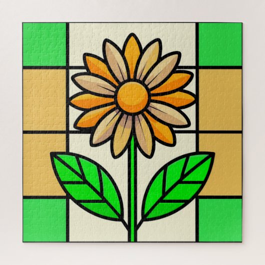 Glas in lood ventilator legpuzzel (Verticaal)