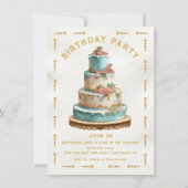 Glas in lood Verjaardag Party Cake Tarot Kaart (Achterkant)