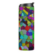 Glas in lood Verkantelde Tegel Thermische trommel Thermosbeker (Gedraaid links)